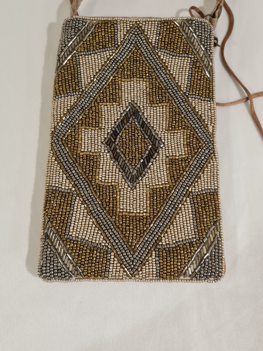Silk Beaded Club Bag / Phone pouch Clutch from  Bamboo Trading Company